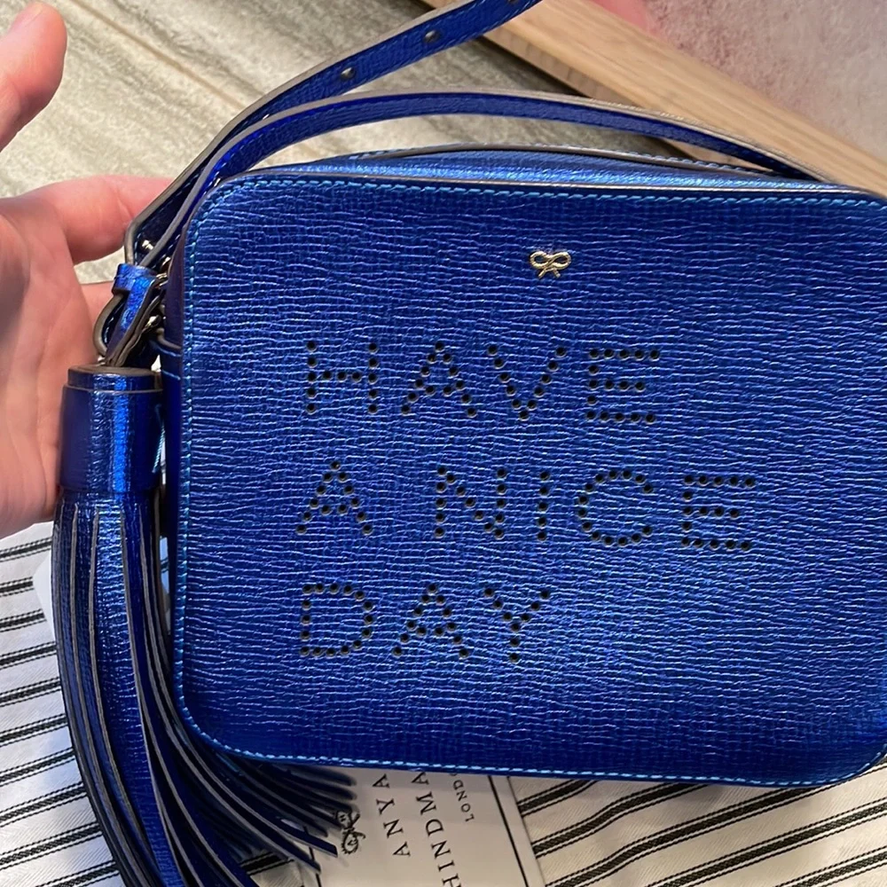 NWOT Anya Hindmarch ‘Have a Nice Day’ crossbody - Picture 2 of 5